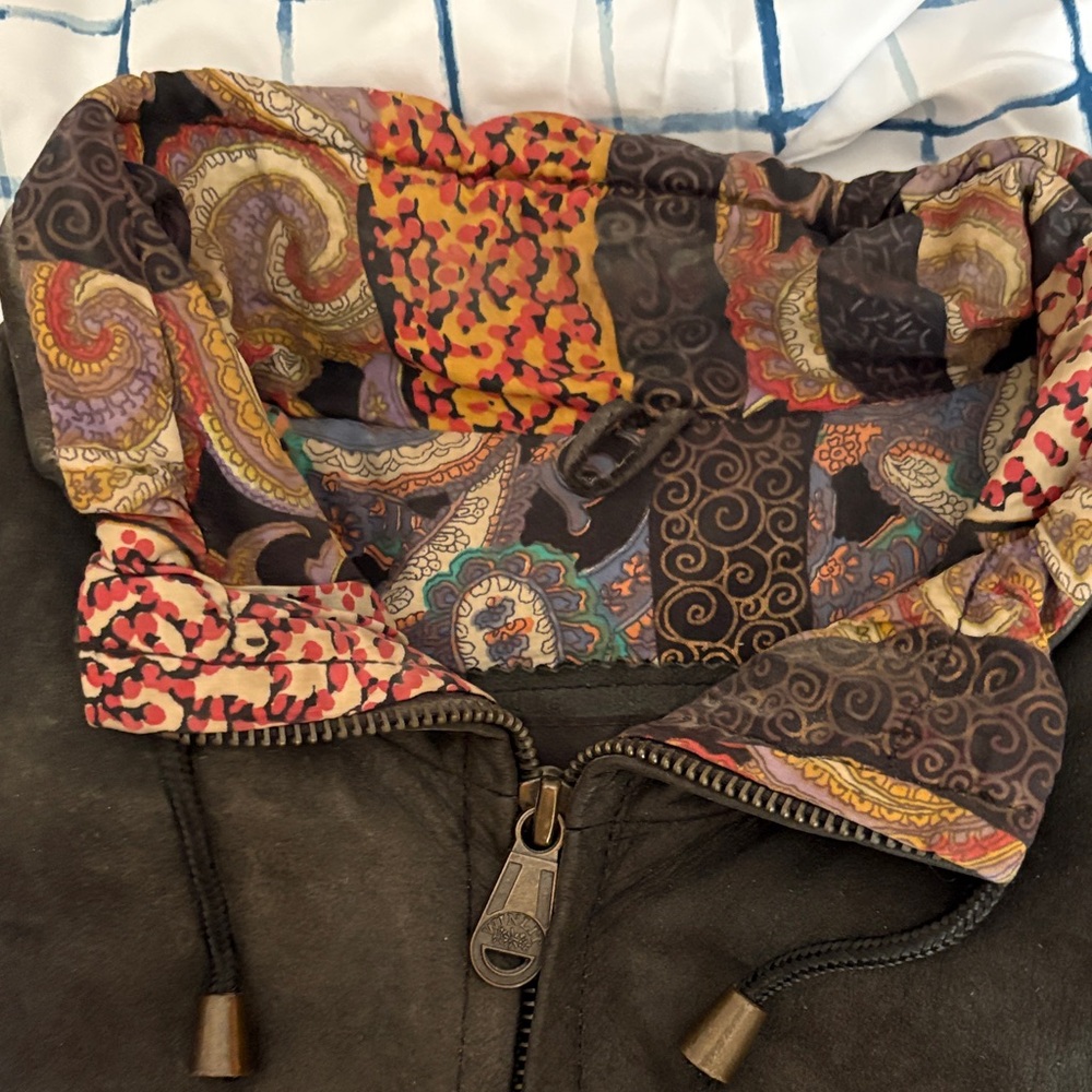 Colorful Patchwork Bomber Jacket - image 2